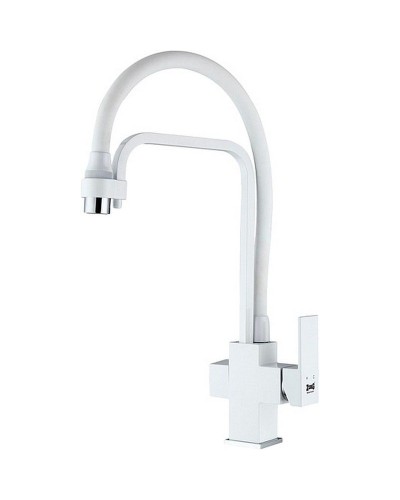 Смеситель для кухни ZorG Sanitary ZR 341-8 YF WHITE Белый