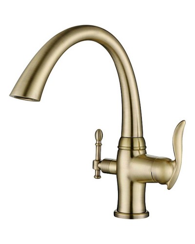 Смеситель для кухни ZorG Sanitary ZR 340 YF BR Бронза