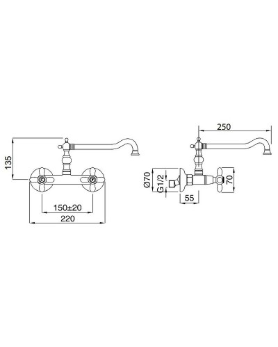Смеситель для кухни Migliore Princeton 18247 Хром