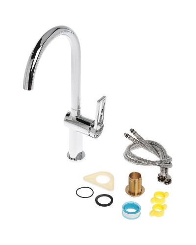 Смеситель для кухни Orange Splito M36-000cr Хром