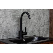 Смеситель для кухни Orange OneLife P04-001B Черный