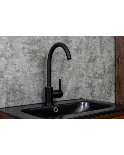 Смеситель для кухни Orange OneLife P04-001B Черный