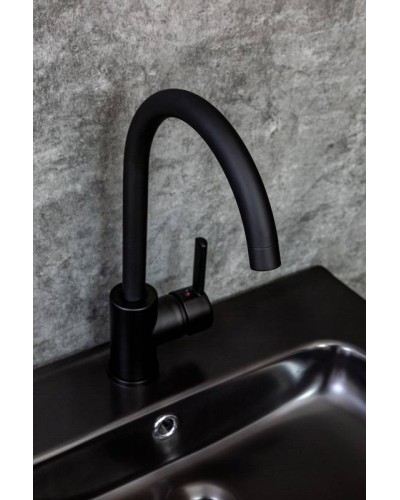 Смеситель для кухни Orange OneLife P04-001B Черный