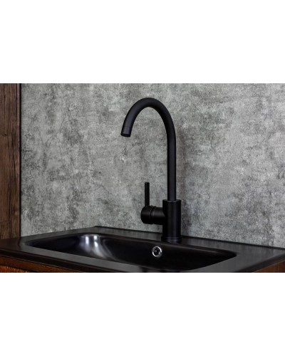 Смеситель для кухни Orange OneLife P04-001B Черный