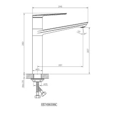 Смеситель для кухни Orange Mari M07-000cr Хром