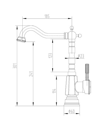 Смеситель для кухни Lemark Jasmine LM6605ORB Черная бронза