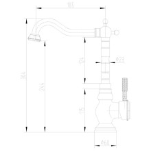 Смеситель для кухни Lemark Jasmine LM6645ORB Черная бронза