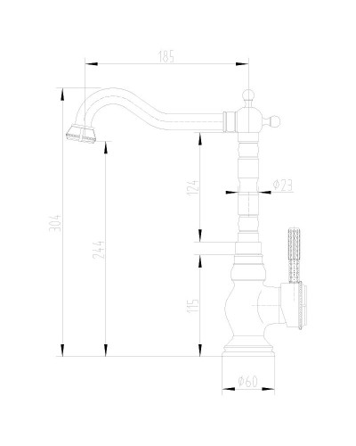 Смеситель для кухни Lemark Jasmine LM6645ORB Черная бронза