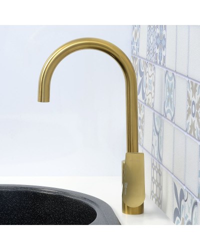 Смеситель для кухни WasserKRAFT Aisch 5507 Золото матовое