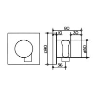 Запорный вентиль на 2 потребителя Keuco IXMO 59557010202