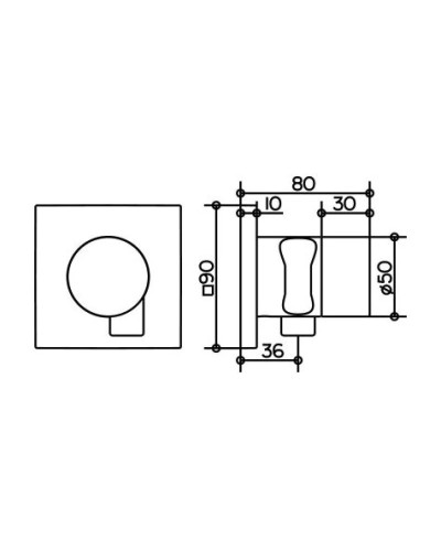 Запорный вентиль на 2 потребителя Keuco IXMO 59557010202
