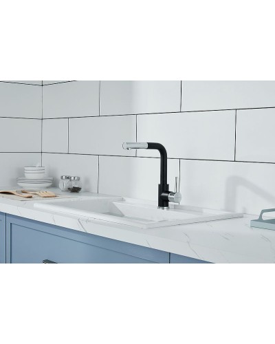 Смеситель для кухни Paulmark Kassel Ka214311-401 Антрацит Хром