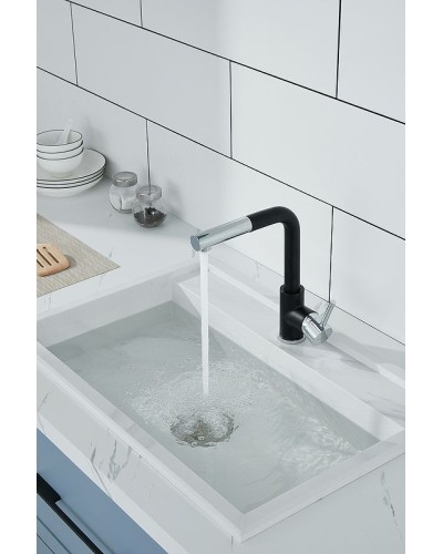 Смеситель для кухни Paulmark Kassel Ka214311-401 Антрацит Хром