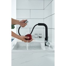 Смеситель для кухни Paulmark Kassel Ka214311-401 Антрацит Хром