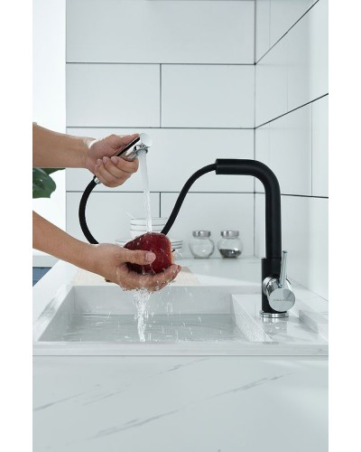 Смеситель для кухни Paulmark Kassel Ka214311-401 Антрацит Хром