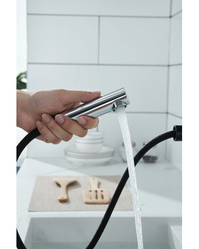 Смеситель для кухни Paulmark Kassel Ka214311-401 Антрацит Хром