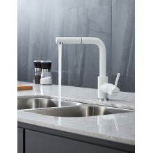 Смеситель для кухни Paulmark Kassel Ka214311-431TW Белый матовый