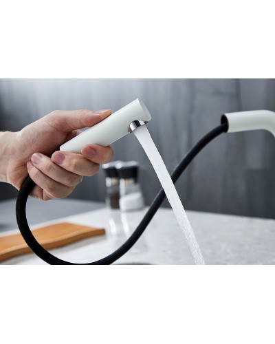 Смеситель для кухни Paulmark Kassel Ka214311-431TW Белый матовый