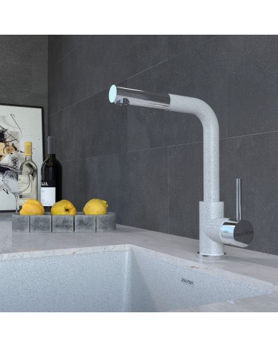 Смеситель для кухни Paulmark Kassel Ka214311-310 Серый Хром