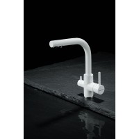 Смеситель для кухни Paulmark Essen Es213011-431TW Белый матовый
