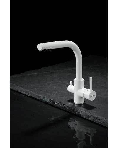 Смеситель для кухни Paulmark Essen Es213011-431TW Белый матовый