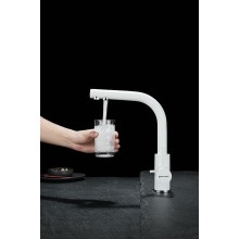 Смеситель для кухни Paulmark Essen Es213011-431TW Белый матовый