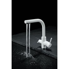 Смеситель для кухни Paulmark Essen Es213011-431TW Белый матовый