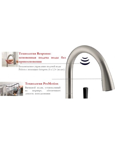 Смеситель для кухни Jacob Delafon Malleco E77748-CP Хром