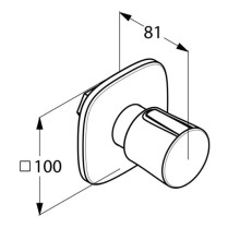Запорный вентиль Kludi Ambienta 538150575
