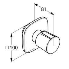 Запорный вентиль Kludi Ambienta 538150575