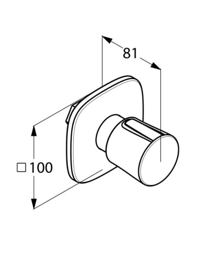Запорный вентиль Kludi Ambienta 538150575