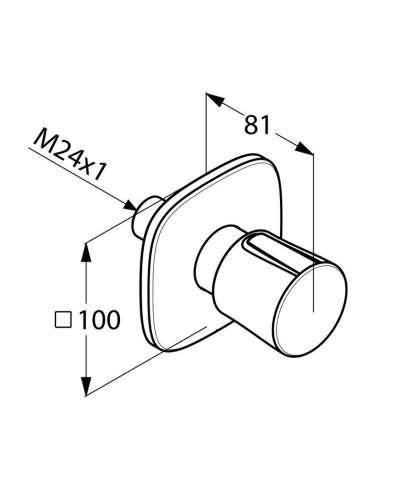 Переключатель на 2 положения Kludi Ambienta 538470575