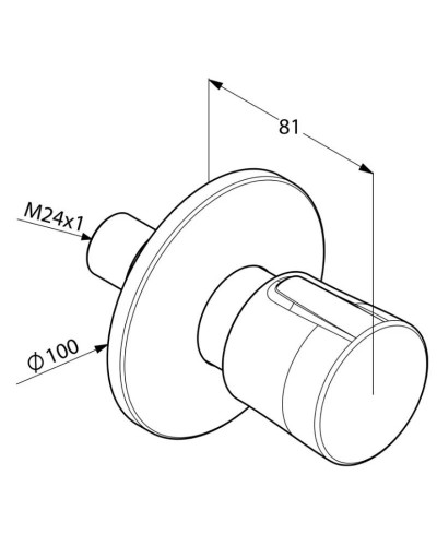 Переключатель на 2 положения Kludi Balance 528470575