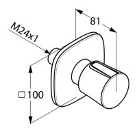 Переключатель на 3 положения Kludi Ambienta 538460575