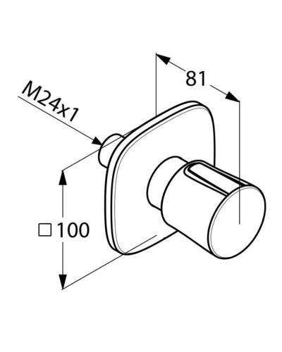 Переключатель на 3 положения Kludi Ambienta 538460575