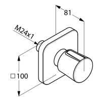 Переключатель на 3 положения Kludi E2 498460575