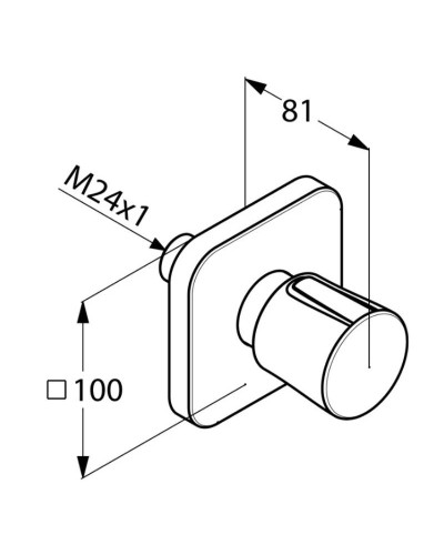 Переключатель на 3 положения Kludi E2 498460575