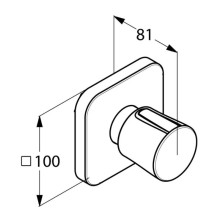 Запорный вентиль Kludi E2 498150575