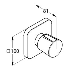 Запорный вентиль Kludi E2 498150575