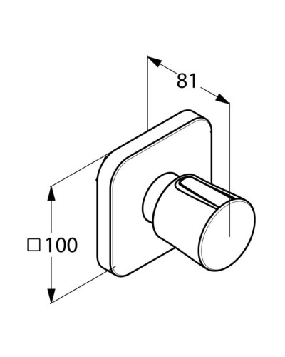 Запорный вентиль Kludi E2 498150575