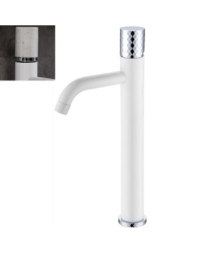 Смеситель для раковины Boheme Stick 122-W-MR-WHITE Белый