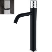 Смеситель для раковины Boheme Stick 122-B-MR-W Черный Белый