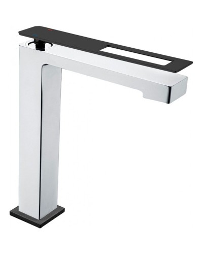 Смеситель для раковины Boheme Q 142-CRB Хром Черный