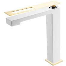 Смеситель для раковины Boheme Q 142-WG Белый Золото