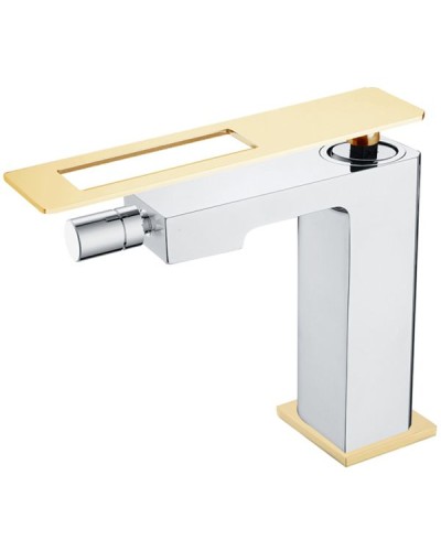 Смеситель для биде Boheme Q 146-CRG Хром Золото