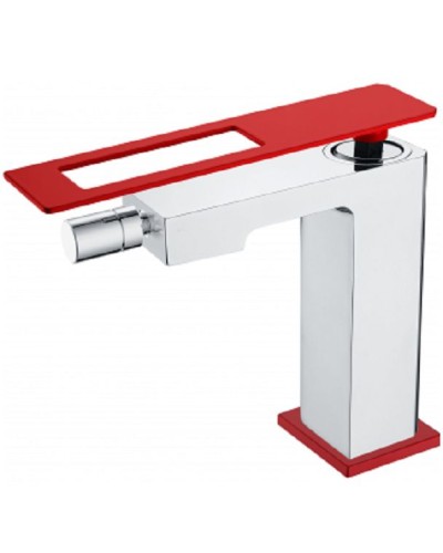 Смеситель для биде Boheme Q 146-CRR Хром Красный