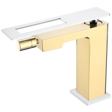 Смеситель для биде Boheme Q 146-GCR Золото Хром