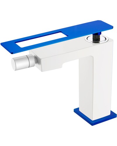 Смеситель для биде Boheme Q 146-WUW Белый Синий