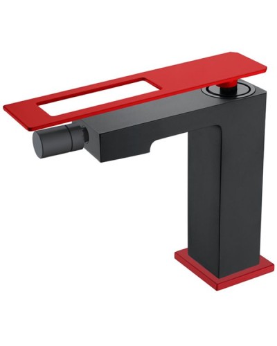 Смеситель для биде Boheme Q 146-BR Черный Красный