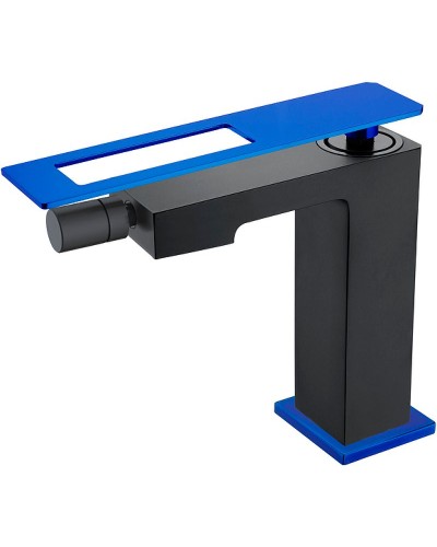 Смеситель для биде Boheme Q 146-BUW Черный Синий